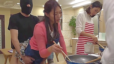 Hot asian milf gets fucked by a hard