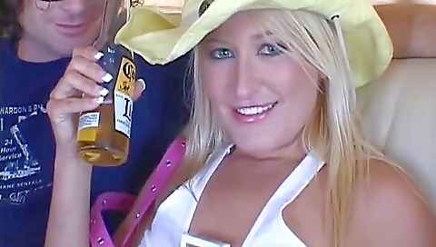 Blonde cutie enjoys a cock and drilled by her